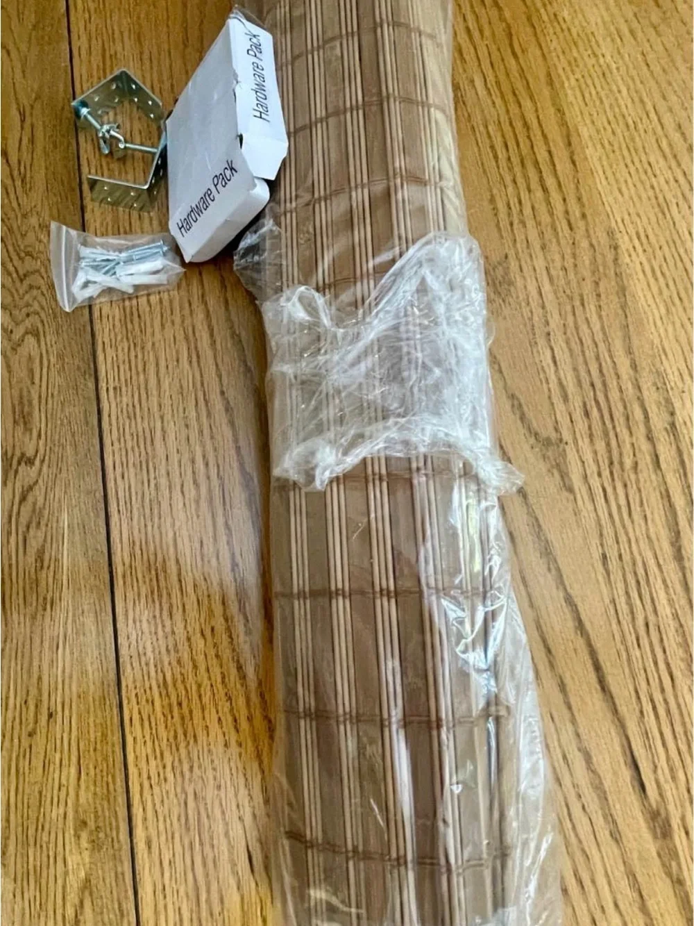 NEW Chicology Cordless Bamboo Roman Shade 31x64 Natural Woven Wood Blind NWT
